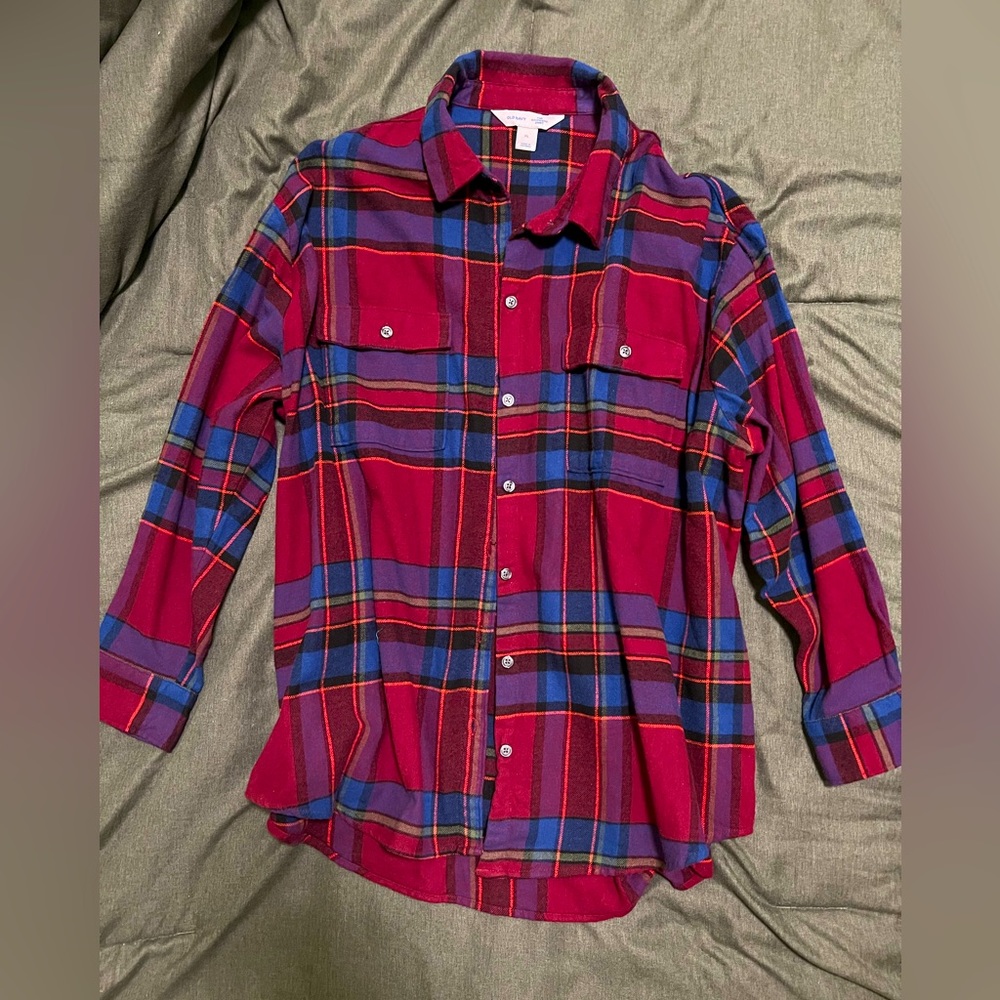 Oversized Boyfriend Plaid Shirt